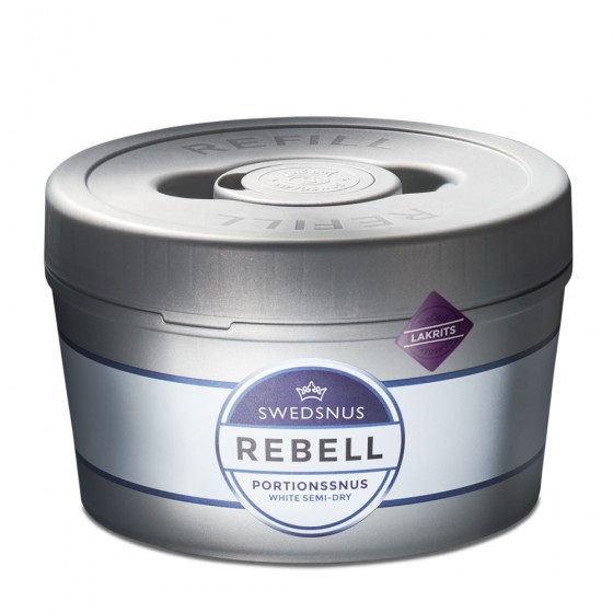 Rebell Lakrits 1000 Portionssnus Burk