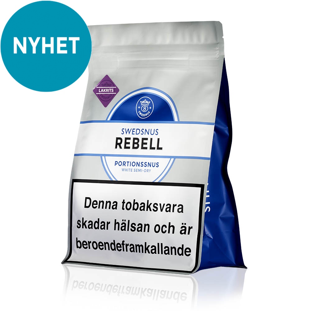 Rebell Lakrits 300 Portionssnus Påse